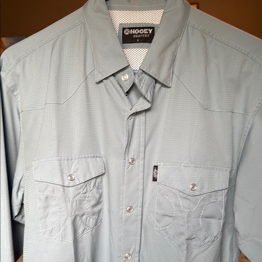 Hooey Men's Light Blue Casual Button Down Shirt